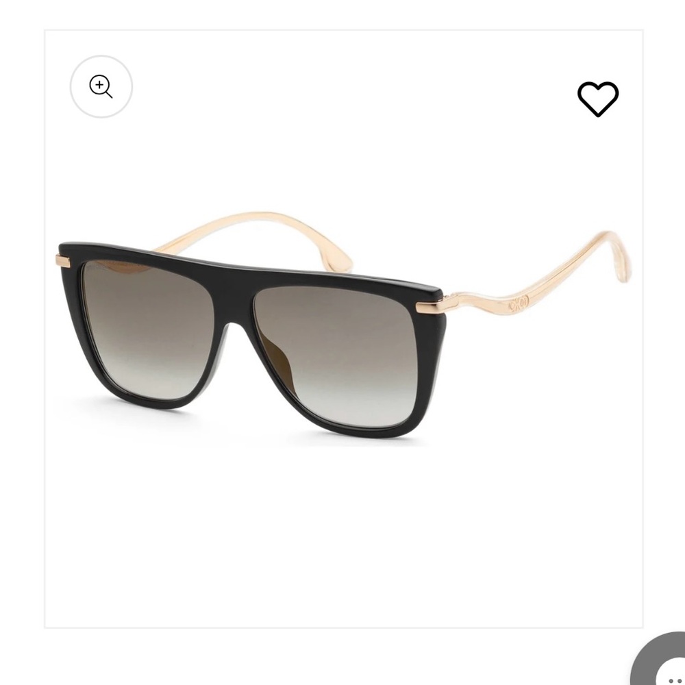 Jimmy Choo Black and Gold Sunglasses
